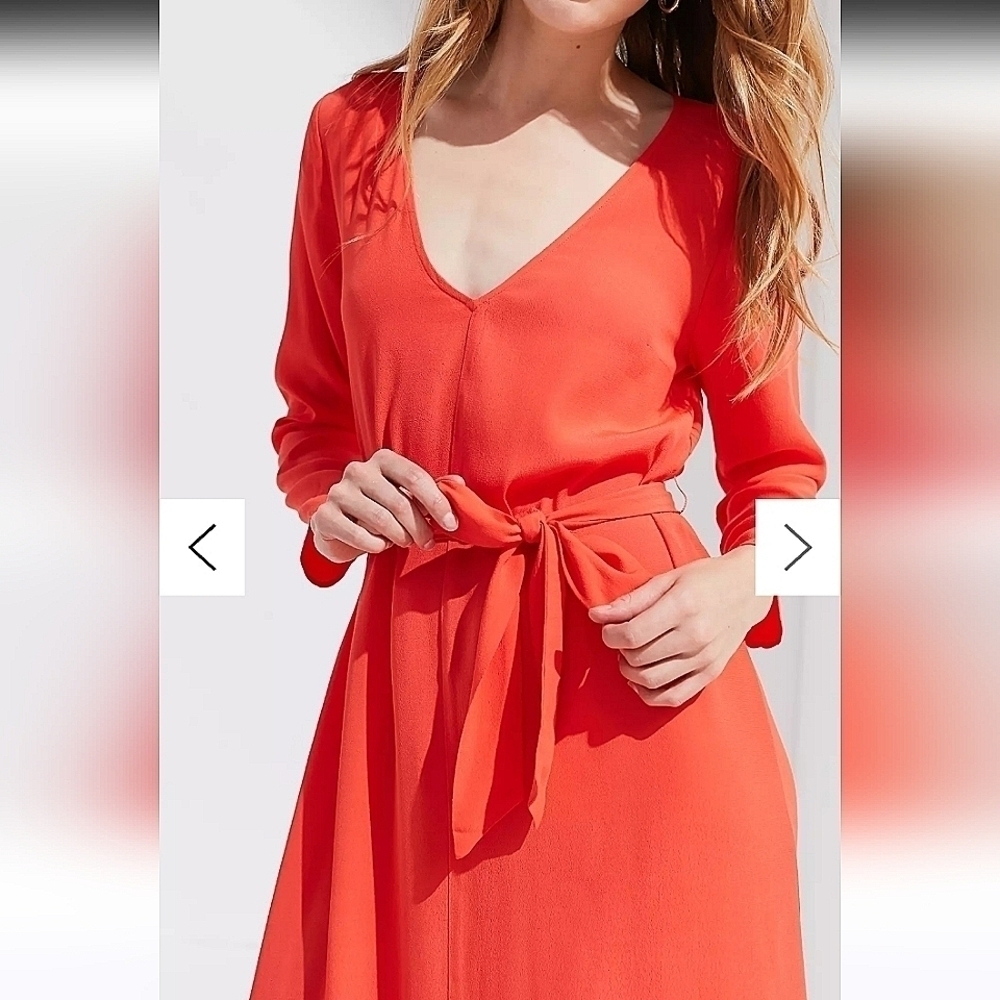 Urban Outfitters-V-Neck Long Sleeve Maxi Dress-NWT-Size Medium - Picture 5 of 16